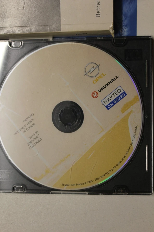 Opel  Astra H  NAVI Navigation CD Vauxhall 2006  Europa FERNBEDIENUNGSSCHLÜSSEL - Bild 2 von 4