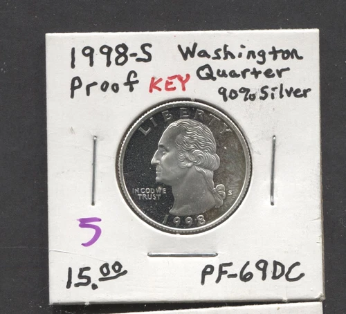 1998-Washington Quarter-Proof-PF Silver