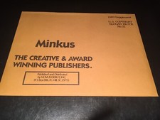 Minkus United States Copyright Slogan Blocks Stamp Album Supplement Pages- 1989