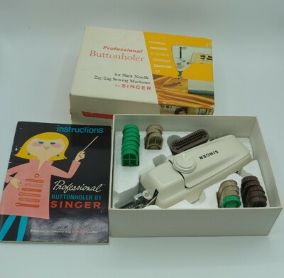 Vintage Singer Professional Buttonholer for Slant Needle Zig-Zag Sewing Machines