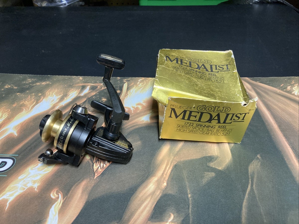 Vintage Pflueger Gold Medalist 1722 Spinning Reel With Box | eBay Vintage Pflueger Gold Medalist 1722 Spinning Reel With Box | eBay