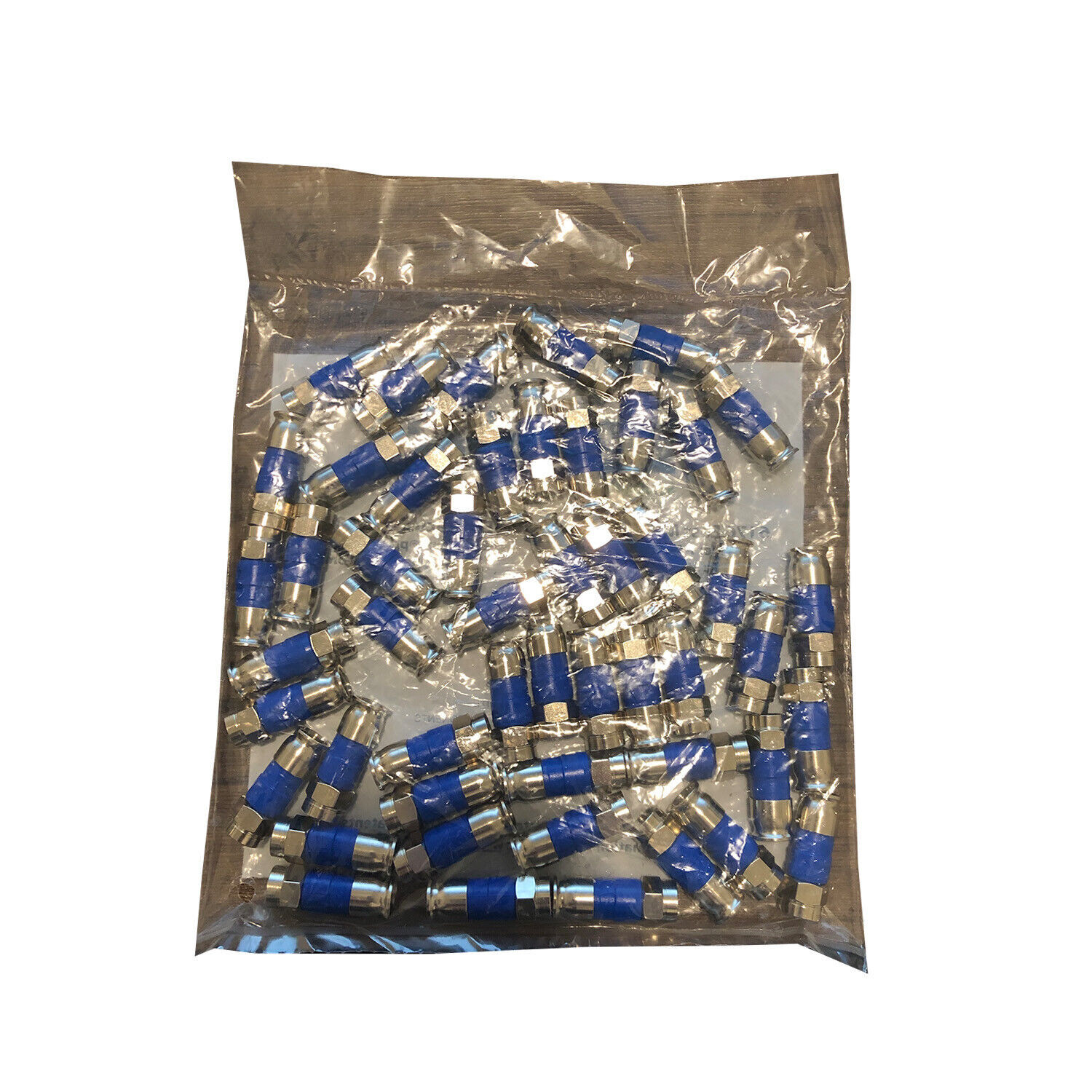Connettori A Compressione Belden SNSD6 Blu Per Cavo RG6 - Confezione Da 50 Pezzi, Universali