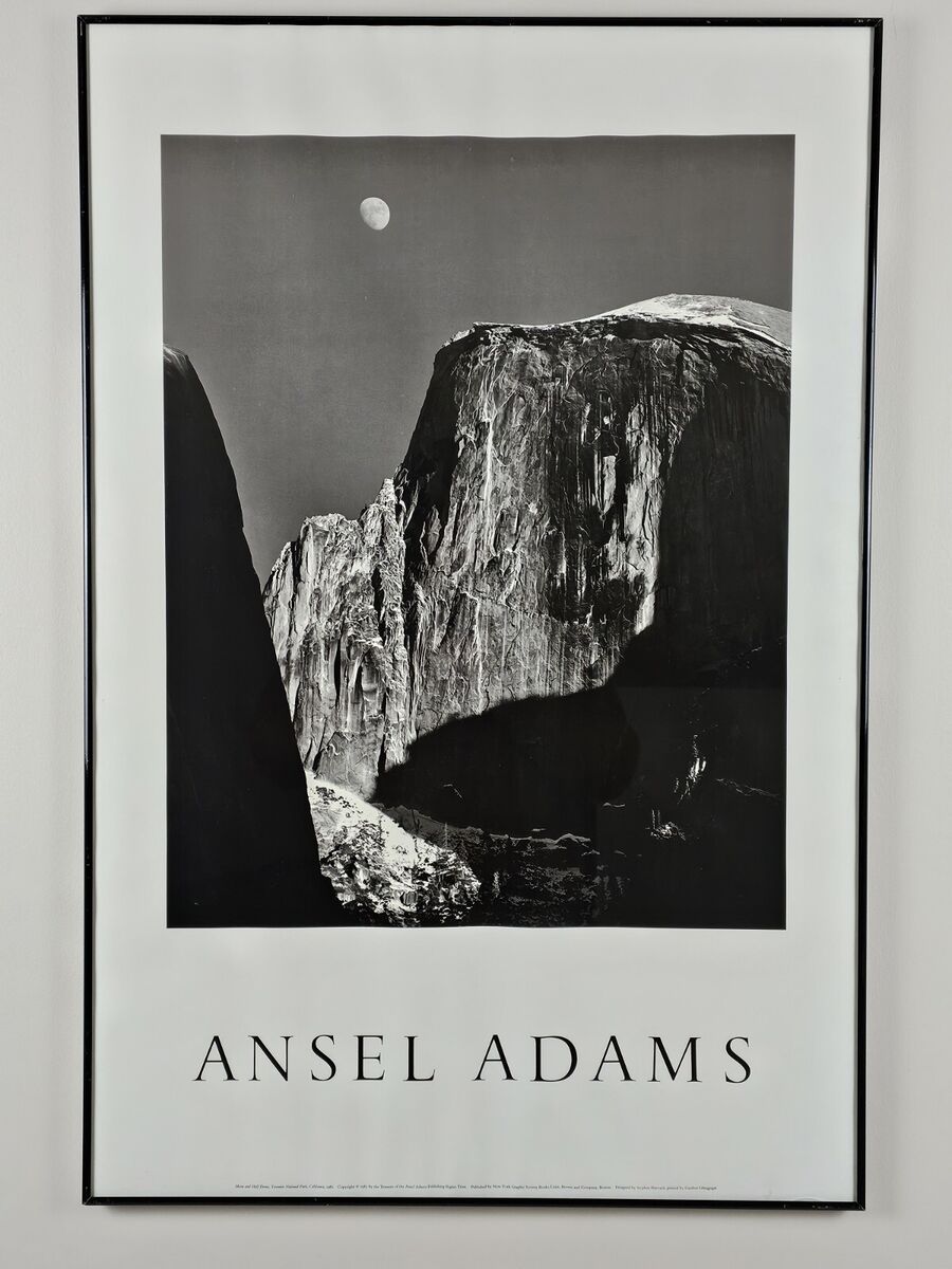 Vintage 1985 Ansel Adams Photographic Art Poster Vintage 1985 Ansel Adams Photographic Art Poster