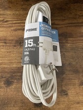 Prime EC870615 Remote Switch Extension Cord- White