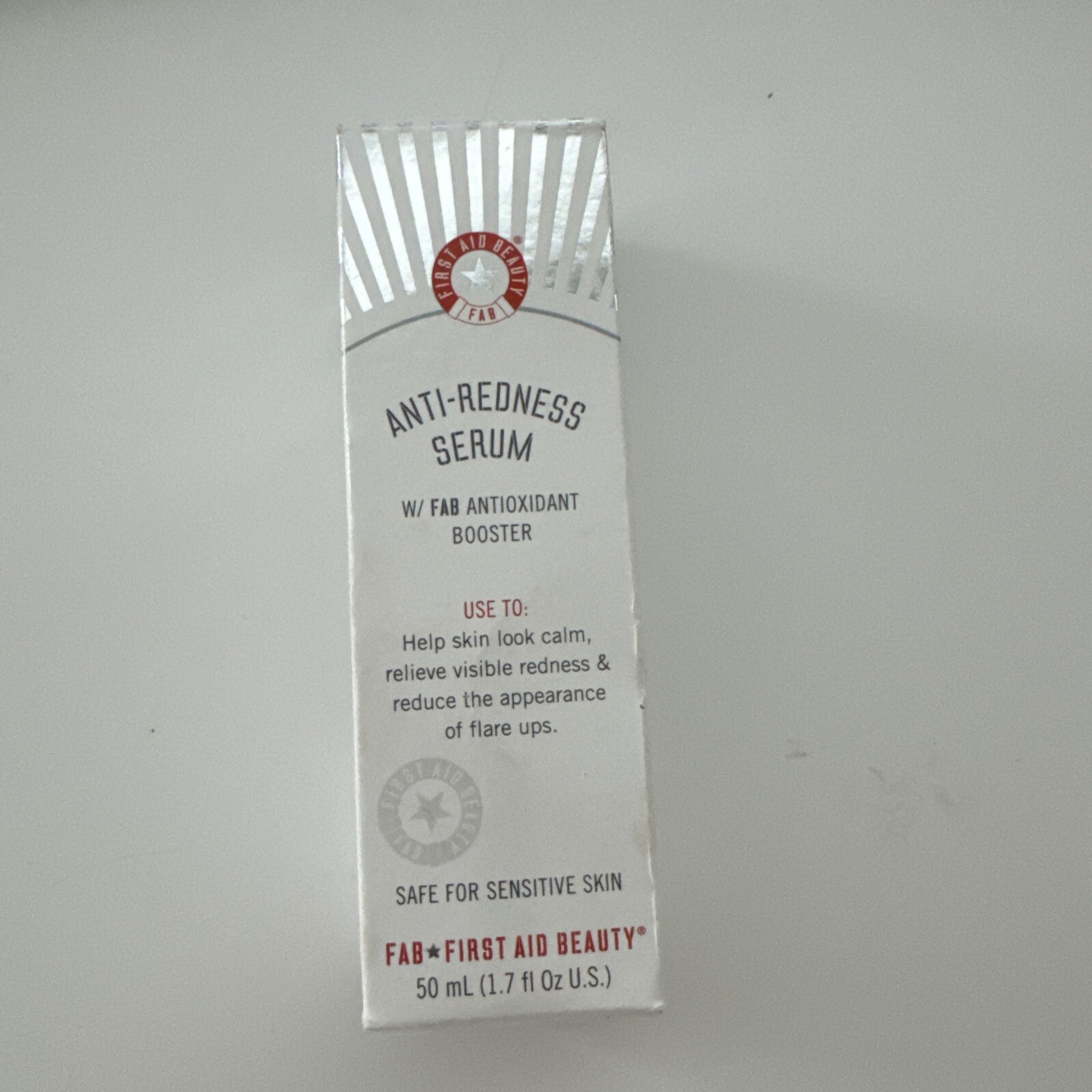 First aid beauty anti redness serum w fab antioxidant booster 1.7oz NIB