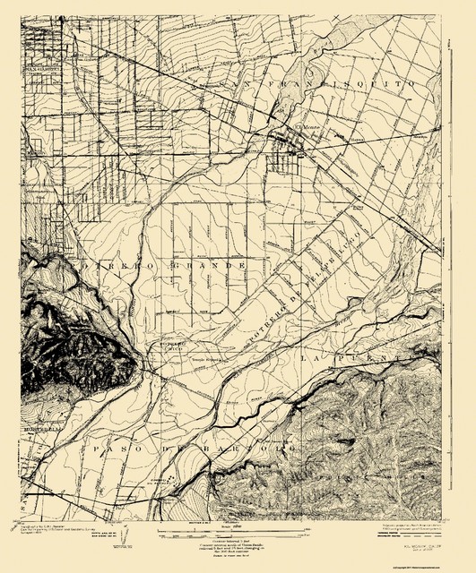 Topo Map El Monte California - S L640