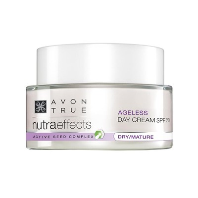 Avon Nutra Effects Ageless Day Cream SPF 20 50g - Dry/Mature - Active Seed Co...