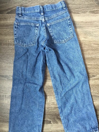 Boys Rustler Blue Jeans Boot Cut In Size 8 Regular B31 - Picture 2 of 5