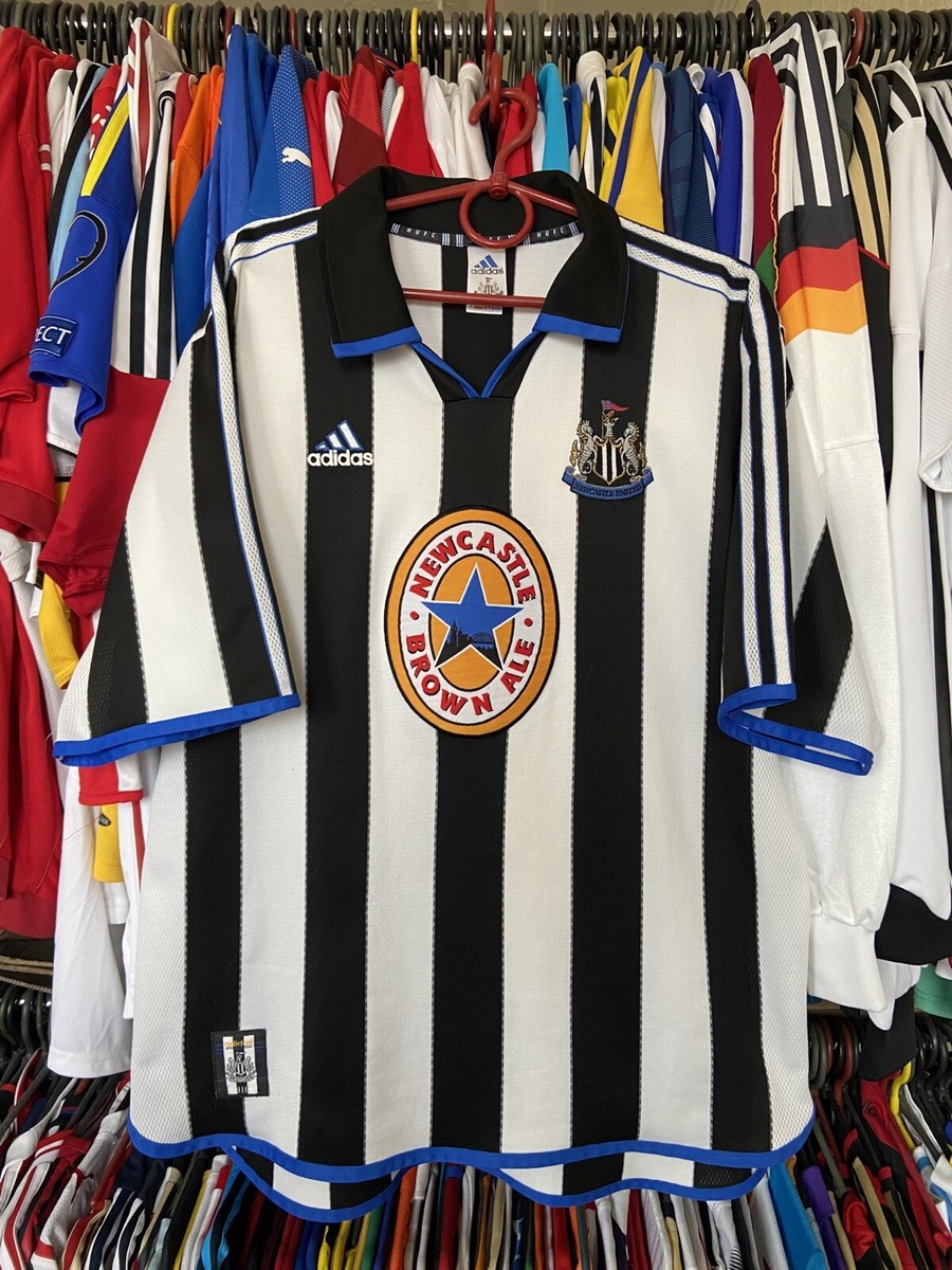 ニューカッスル 1999-2000 ユニフォーム イングランド製 adidas NEWCASTLE UNITED 1999 2000 HOME FOOTBAL SHIRT SOCCER JERSEY ADIDAS