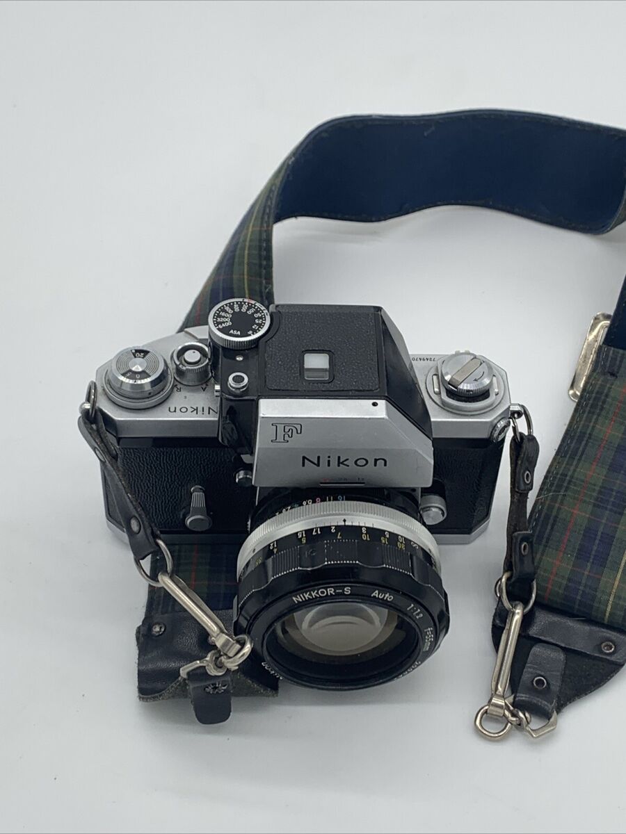Nikon F Photomic FTN Silver 35mm SLR Film Camera Vintage W Nikon F Photomic FTN Silver 35mm SLR Film Camera Vintage W