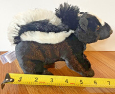 Aurora World Skunk Realistic Stuffed Animal Floppy Bean Bag Plush Lil Satchet