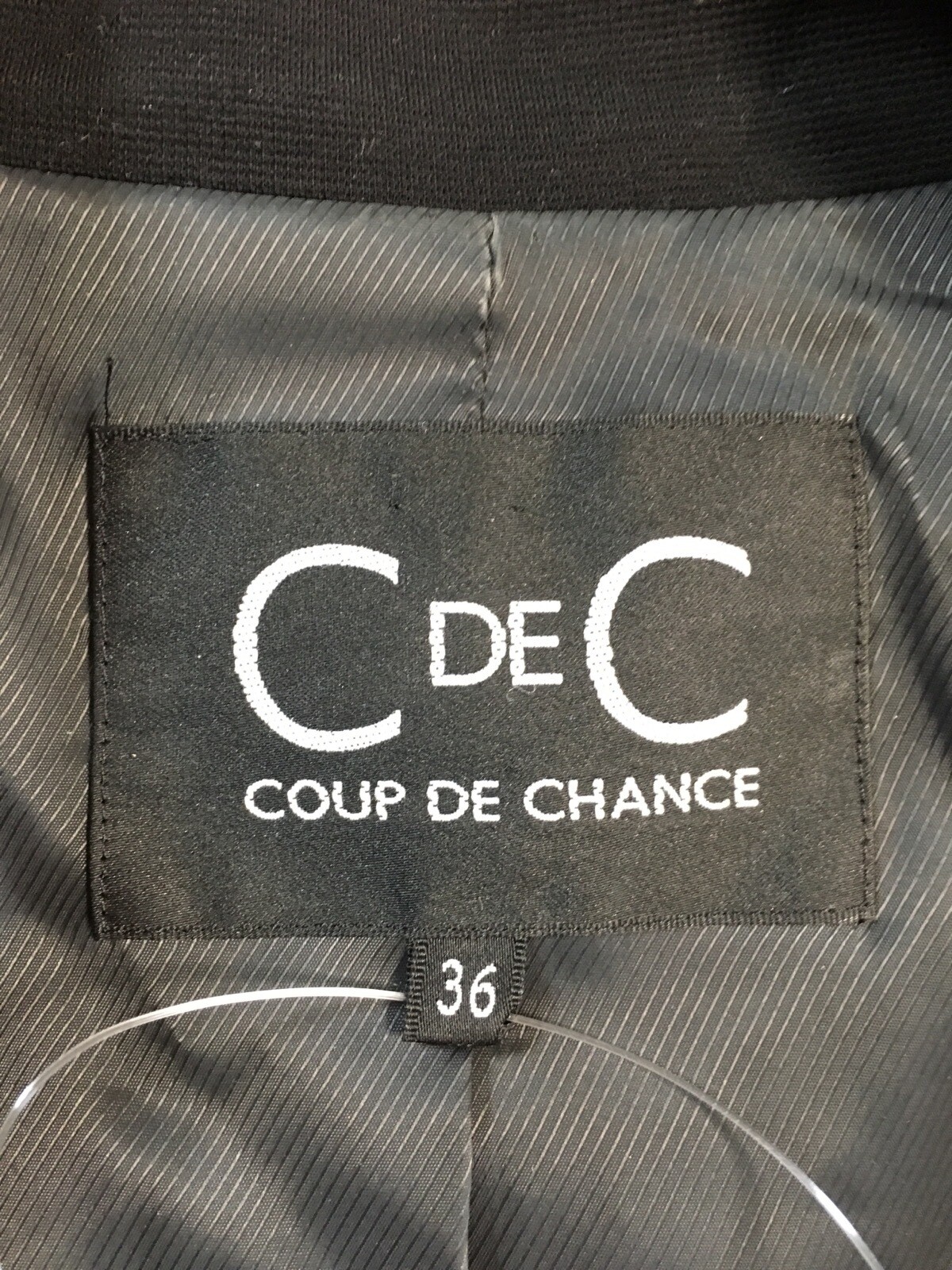 Auth Cdec Coup De Chance Black Cupro Womens Jacket 36 Ebay