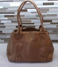 COLE HAAN VILLAGE F05 BRONZE METALLIC SMALL LEATHER TOTE PURSEE SATCHEL NEW $225