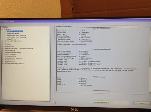 DELL OptiPlex 7050 i7-7700 3.60Ghz Computer,128GB M2 HD,8GB RAM FREE SHIPPING - Bild 12 von 16