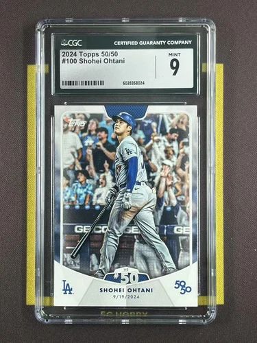 2024 Topps Chrome 50/50 Base #100 Shohei Ohtani CGC9 6028358024 FCZZH
