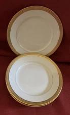 B &C L.Bernardaud &Co Limoges Gold Band Trim Bread And Butter Plates Set Of 6