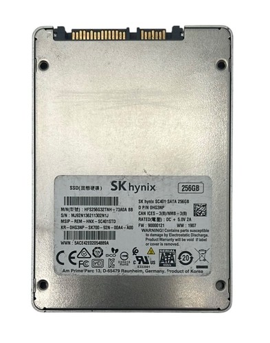 SK Hynix 256GB SATA 2.5" Internal Laptop Drive SSD HFS256G32TNH-73A0A BB - Picture 2 of 2