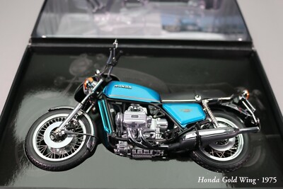 ZE202 MINICHAMPS 1/12 MOTO HONDA GOLDWING 1975 BLUE/GREEN REF