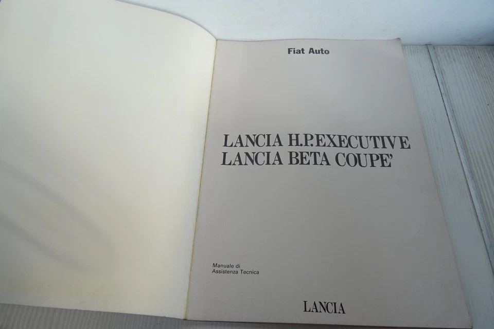 manuale dati tecnici Lancia HPExecutive Lancia Beta coupè - Immagine 2 di 4