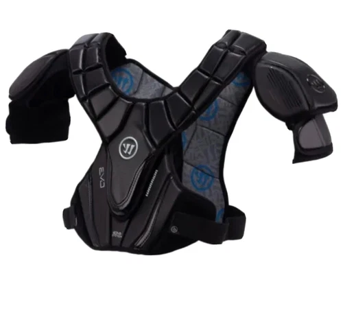 Warrior Evo Hitlyte Lacrosse Shoulder Pads EHL17-BK-S, New