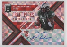 2018 Panini Elite Draft Picks Aspirations Red 54/75 Dalyn Dawkins #175 Auto 2m4