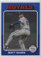 2024 Topps Heritage High Number Dark Blue Border Matt Sauer #659 w5b