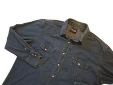 Vintage Wrangler Pearl Snap Denim Shirt  Western Yoke  XXL