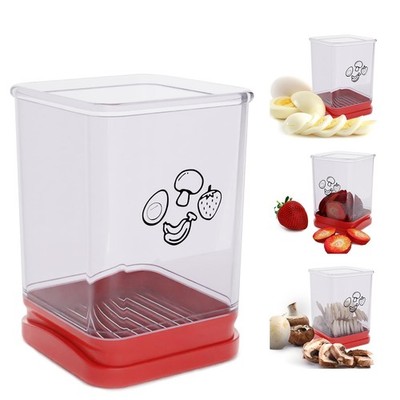 Fruit Slicer Cup, Speed Cutter for Strawberry Banana Grape Egg, Stainless Ste...
