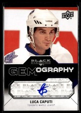 2011-12 Upper Deck Black Diamond Gemography Luca Caputi Auto Toronto Maple Leafs