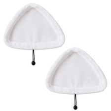 BP Homespares Microfibre Washable Steam Mop Pads (Pack of 2) &ndash; White