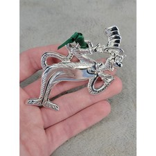 Dr Seuss Cat in the Hat Silver Tone Metal Christmas Ornament 2004 Movie Promo
