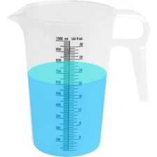 32oz 1 quart Measuring Pitcher, Plastic, Multipurpose - Great for Chemicals, ...