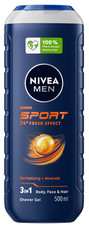 NIVEA MEN SPORT Shower Gel for Men 500 ml / 16.9 fl oz