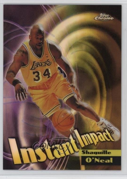 1998-99 Topps Chrome Instant Impact Refractor Shaquille O'Neal #I5 HOF