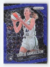 2025 Panini Prizm WNBA #102 Karlie Samuelson Blue Velocity Prizms