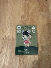 Nintendo Amiibo Card Animal Crossing Pekoe  160 Never Scanned AUTHENTIC