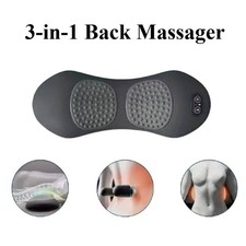 3 In 1 Electric Lumbar Support Pillow Smooth Spine Triple Fusion Back Massager
