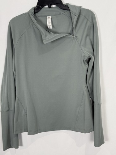 Yogalicious Side 1/4 Zip Jacke Damen Gr. L Mock Neck Daumenloch Pullover - Bild 2 von 20