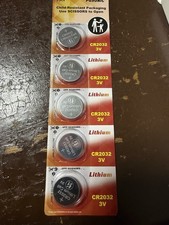 PGSONIC CR2032 3V Lithium Battery 5pcs , Compatible with AirTag, Key Fobs