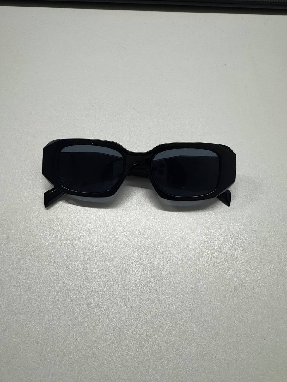 Authentic Prada rectangular sunglasses in classic… - image 1