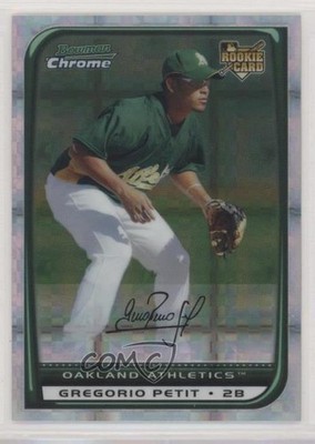 2008 Bowman Draft Chrome X-Fractor 31/199 Gregorio Petit #BDP54 Rookie RC d5h