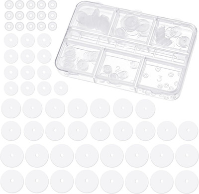 120pcs Silicone Earring Backs Stopper for Piercings, 3/5/7/9 mm Earring Pads Sof