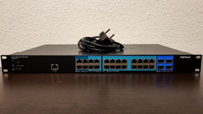 TRENDnet TL2-PG284 v1.0R 28-Port Gigabit PoE+ Managed Switch SFP mit 4 SFP slots