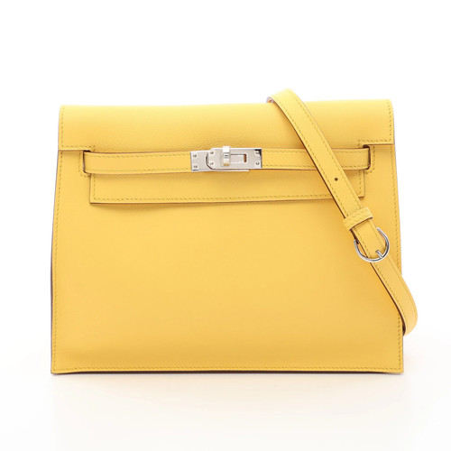 Hermes Kelly 2 Shoulder Bag Yellow #RCB10636