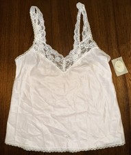 Vintage Christian Dior Babydoll Dreamy Pink Lace Trim Camisole Lingerie SZ S NWT