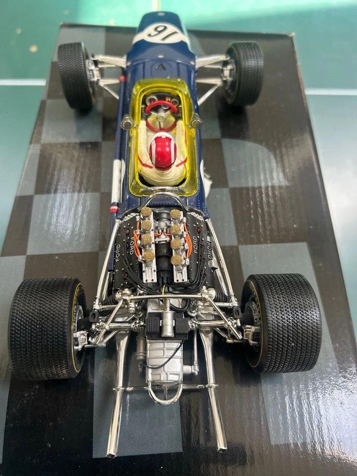 Coche modelo Lotus Ford tipo 49 Jo Siffert #16 1968 F1 Grand Prix escala 1:18 EXOTO Foto 3 de 4