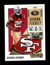 2018 Panini Contenders Season Ticket #14 Richard Sherman San Francisco 49ers QTY