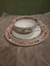 Royal Worcester Crown Ware Old Worcester Parrot Trio.