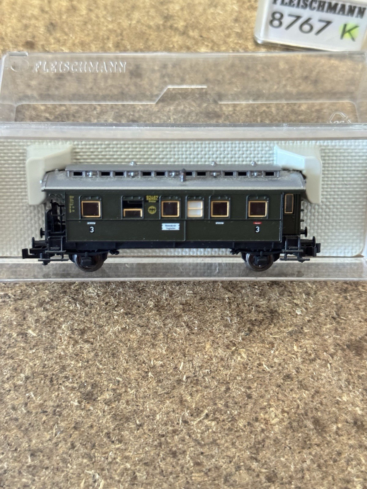 Fleischmann 8766 K carrozza 3cl Drg Illuminata scala N