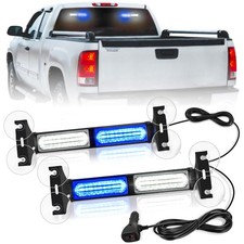 Nilight 40led Blue White Emergency Strobe Traffic Advisor Light Nilight 40led Blue White Emergency Strobe Traffic Advisor Light